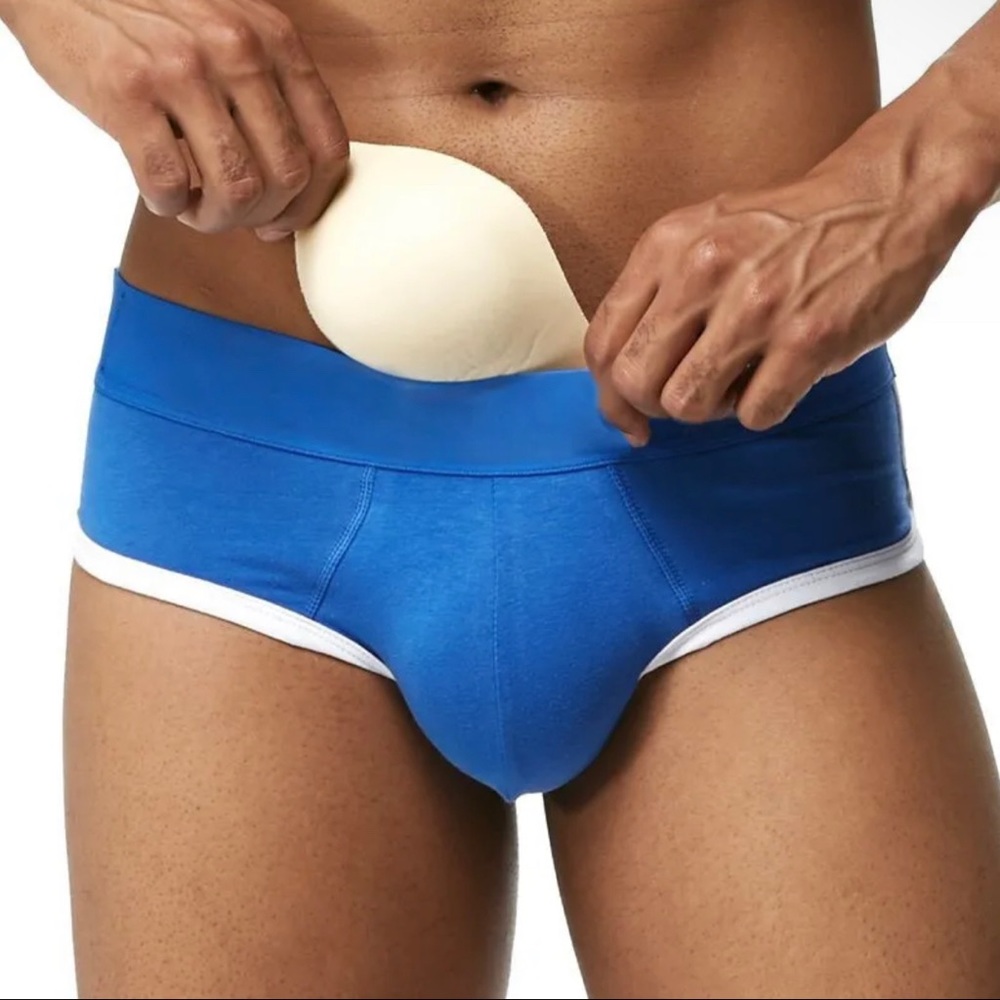 1PC Men's Bulge Pad Enhancer Cup Insert Sponge Pad Pouch For Swimwear Underwear